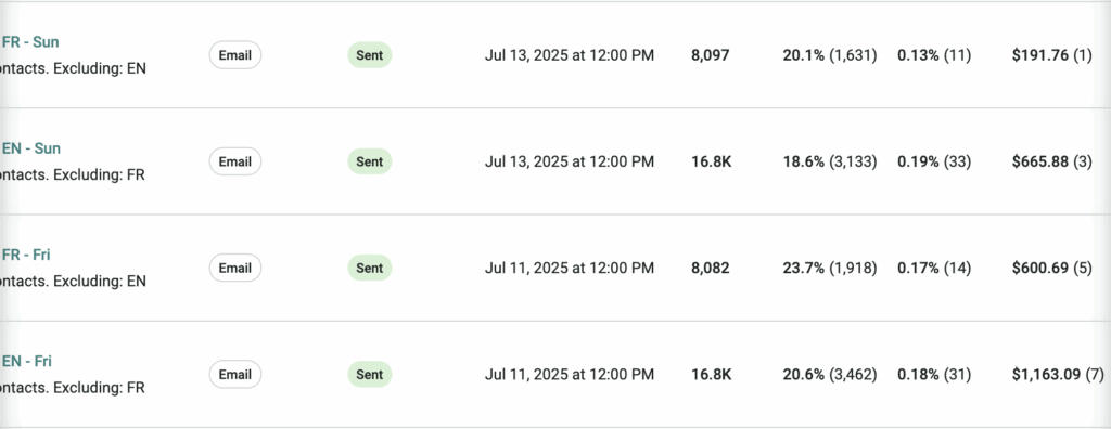 e-commerce email marketing case study: USD240000 revenue in 30 days